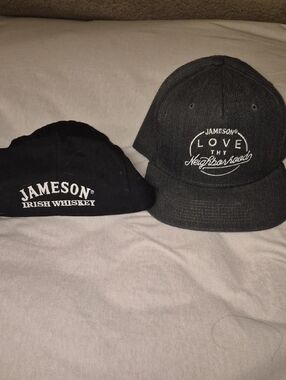 Jameson Black Embroidered Cotton Hat - 'Love Thy Neighborhood'